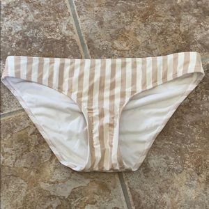Striped bikini bottoms